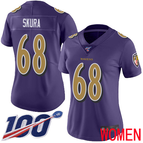 Baltimore Ravens Limited Purple Women Matt Skura Jersey NFL Football #68 100th Season Rush Vapor Untouchable